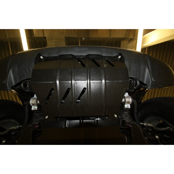 Защита радиатора Autofamily для 3,0 бензин/2,5 дизель АКПП для Mitsubishi Pajero Sport/L200 2006-2016