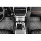 Коврики KVEST 3D в салон полистар, серо-чёрные, 5 шт для Toyota Land Cruiser 200 2015-2021
