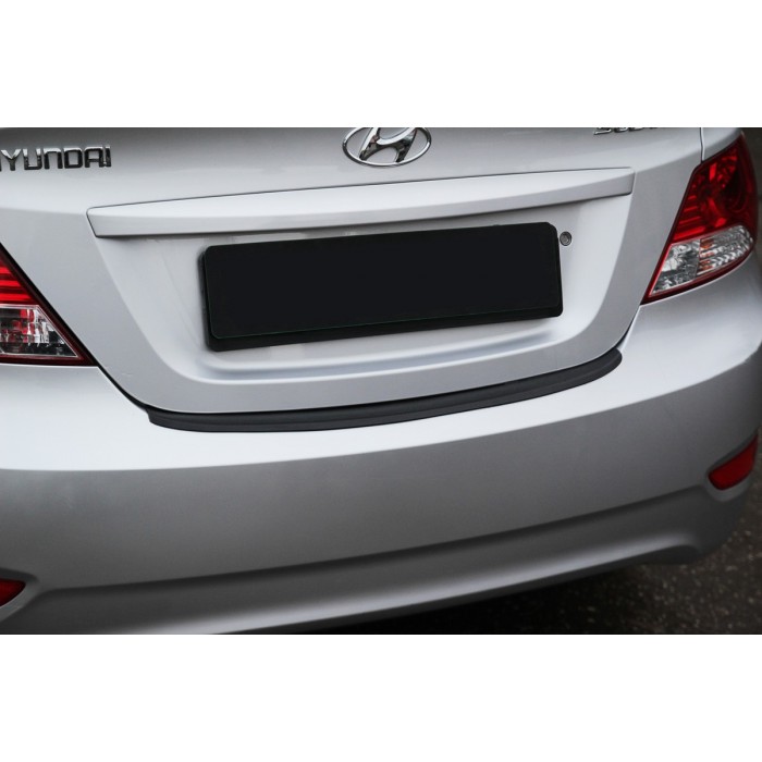 Накладка на задний бампер ABS-пластик Русская артель для Hyundai Solaris 2010-2014