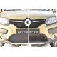 Зимняя заглушка решетки переднего бампера Русская артель для Renault Sandero Stepway 2015-2021