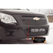 Зимняя заглушка решетки радиатора и переднего бампера для Chevrolet Cobalt № ZRC-126602