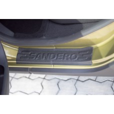 Накладки на пороги Русская Артель комплект для Renault Sandero/Sandero Stepway № NRS-032502