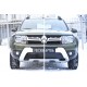 Зимняя заглушка решетки переднего бампера Русская артель для Renault Duster 2015-2021