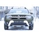 Зимняя заглушка решетки переднего бампера Русская артель для Renault Duster 2015-2021