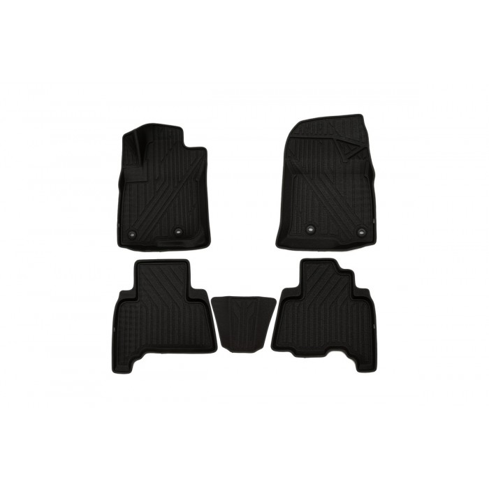 Коврики KVEST 3D в салон полистар, чёрные, 5 шт для Lexus GX460 2014-2019
