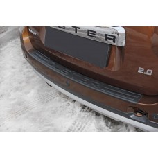Накладка на задний бампер ABS-пластик вариант 2 для Renault Duster № NRD-025702