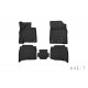 Коврики KVEST 3D в салон полистар, чёрно-серые 5 шт для Lexus LX-570/450d 2015-2021