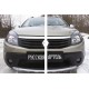 Защитная сетка решетки переднего бампера Русская артель для Renault Sandero Stepway 2008-2014