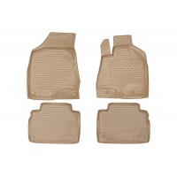 Коврики в салон Element полиуретан бежевые 4 штуки