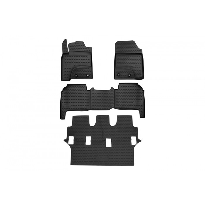 Коврики в салон 3D Format, полиуретан 4 шт для Toyota Land Cruiser 200 2012-2015