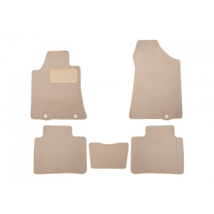 Коврики в салон Klever Premium бежевые 5 штук для Nissan Teana 3 2014-2020