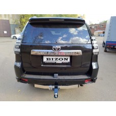 Фаркоп Bizon c хромированной накладкой, тип шара E для Toyota Land Cruiser Prado 120/150 2002-2023