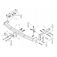 Фаркоп AvtoS для Nissan Patrol 2010-2024