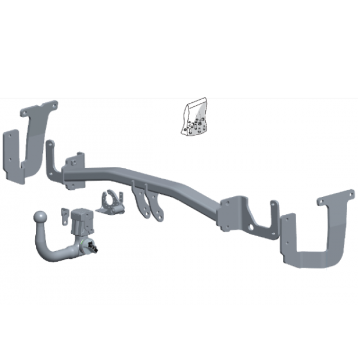 Фаркоп Brink шар BMU cъемное вертикальное крепление с ключом для Citroen Spacetourer/Peugeot Travelle/Citroen Jumpy/P 2016-2023 артикул 617500