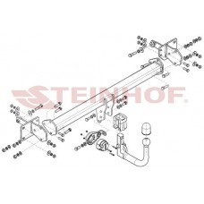 Фаркоп Steinhof тип шара V для Mercedes C-Class W206 2021-2024