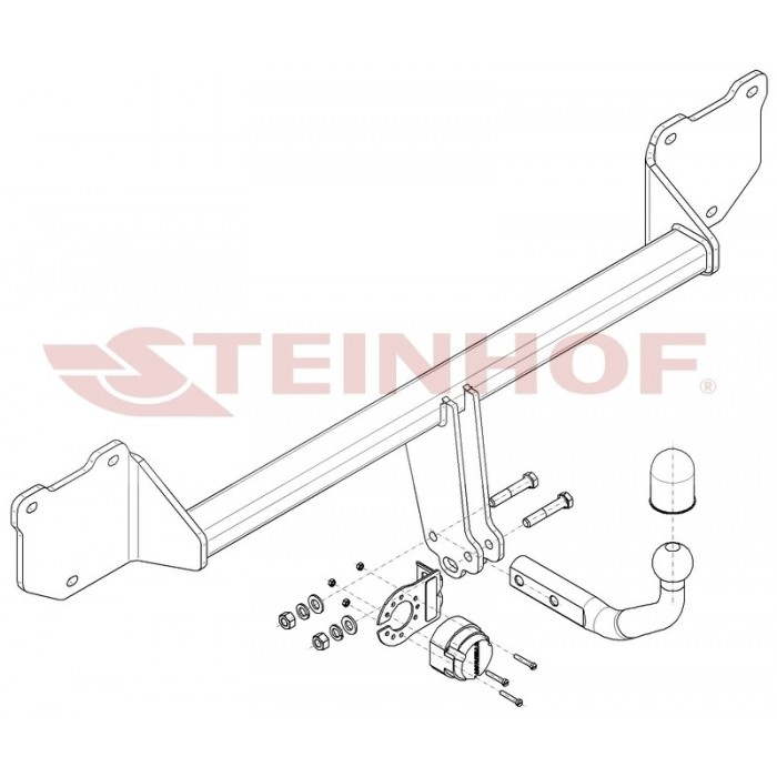 Фаркоп Steinhof тип шара A для Mini Cooper Countryman 2014-2016