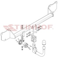 Фаркоп Steinhof тип шара V для Mini Cooper Countryman 2014-2016