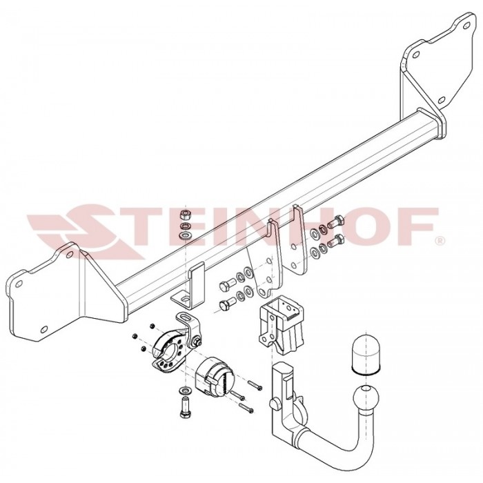 Фаркоп Steinhof тип шара V для Mini Cooper Countryman 2014-2016