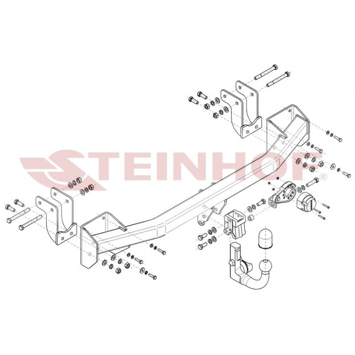 Фаркоп Steinhof тип шара V для Mitsubishi Outlander 2012-2024