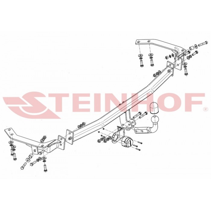 Фаркоп Steinhof тип шара A для Toyota Avensis Verso/Toyota Ipsum 2001-2009