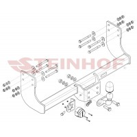 Фаркоп Steinhof с фланцевым шаром, тип шара F для Volkswagen Crafter 2017-2022