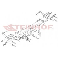 Фаркоп Steinhof тип шара A для Volkswagen Multivan T7 2021-2024