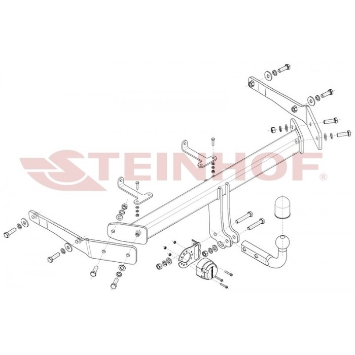 Фаркоп Steinhof тип шара A для Volkswagen ID.4 2020-2024