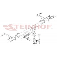 Фаркоп Steinhof тип шара V для Volkswagen Tiguan 2016-2024