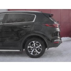 Защита заднего бампера 42 мм (кроме GT-Line) для Kia Sportage 2016-2018