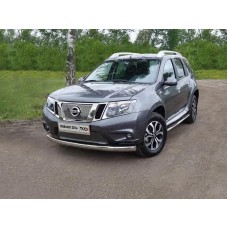 Решетка радиатора верхняя 12 мм для Nissan Terrano 2014-2024