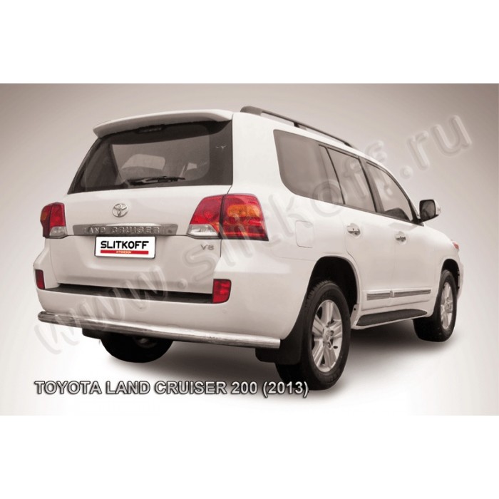 Защита заднего бампера 76 мм для Toyota Land Cruiser 200 2013-2015 артикул TLC213016.