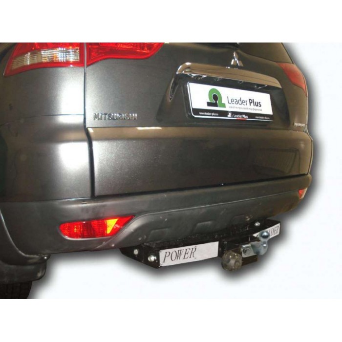 Фаркоп с нержавеющей пластиной Лидер-Плюс для Mitsubishi Pajero Sport 2008-2013 артикул M115-F(N)