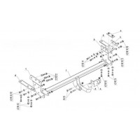 Фаркоп Avtos на Nissan X-Trail T32 № NS 27 для Nissan X-Trail T32 2015-2024