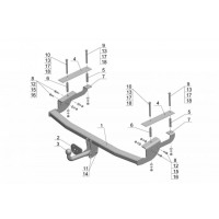 Фаркоп Avtos на Fiat Sedici № FA 06 для Fiat Sedici 2006-2014