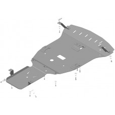 Защита картера, КПП, ГУР и рулевых тяг Мотодор сталь 2 мм