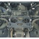 Защита картера, КПП, ГУР Мотодор сталь 2 мм для Audi A6/A6 Allroad 2011-2019