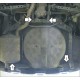 Защита заднего бампера Мотодор сталь 2 мм для Nissan X-Trail T31 2007-2015
