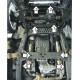 Защита картера, КПП и РК Мотодор алюминий 5 мм для Nissan Patrol/Infiniti QX56 2010-2021