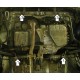 Защита картера и КПП Мотодор сталь 2 мм для Suzuki Ignis 2003-2008