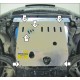 Защита картера и КПП Мотодор алюминий 5 мм для Nissan X-Trail T31 2007-2015