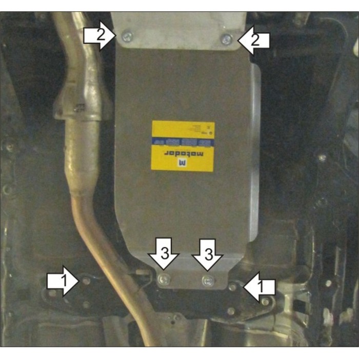Защита АКПП Мотодор алюминий 5 мм для Subaru Outback/Legacy/Impreza 2003-2011