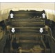 Защита радиатора Мотодор алюминий 5 мм для Mitsubishi Pajero Sport 2008-2016