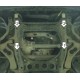 Защита картера и дифференциала Мотодор сталь 2 мм для Volkswagen Touareg/Porsche Cayenne 2002-2017