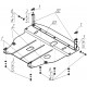 Защита картера и КПП Мотодор сталь 2 мм для Mitsubishi Colt 2003-2008