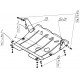 Защита картера и КПП Мотодор сталь 2 мм для Peugeot 107 2005-2009