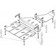 Защита картера и КПП Мотодор на седан сталь 2 мм для Audi A4 2004-2007