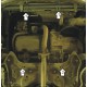 Защита картера и КПП Мотодор сталь 2 мм для Peugeot 206 1998-2009