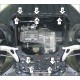 Защита картера и КПП Мотодор алюминий 5 мм для Ford Focus 3 2011-2019