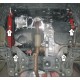 Защита картера и КПП Мотодор алюминий 5 мм для Skoda Fabia/Rapid/Roomster/Volkswagen Polo/Seat Ibiza 2006-2020
