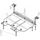 Защита картера и КПП Мотодор сталь 2 мм для Alfa Romeo Mito 2008-2014